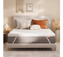Sweetnight Double Sponge Core Topper 90 x 200 cm, 10 cm augstuma matrača pārvalks, H3 & H4 matrača pārvalks Matrača pārvalks gultai, Box Spring Bed, Caravan Sofa Bed, noņemams un mazgājams pārvalks