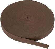 PATIKIL kokvilnas sarža lenta, kokvilnas sarža lenta, 25 mm (1 colla), 50 jardi, kokvilnas lenta, bias binding eņģes lentes apdare šūšanai, dāvanu iesaiņošanai, amatniecībai, DIY, tumši brūna