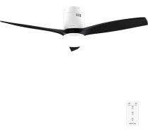 Cecotec EnergySilence Aero 5600 Classic griestu ventilators ar apgaismojumu un tālvadības pulti, 40 W, 3 lāpstiņas, LED apgaismojums, taimeris, 6 ātrumi, ziemas/vasaras režīms