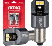 Led spuldzes pilna canbus pro t4w ba9s 4x3030 smd baltas 12v 24v -03582