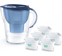 3,5 l marella xl filtra krūze + 5 maxtra pro pure performance filtru kārtridži, zila krāsā
