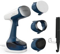 Tefal Access Steam Easy DT7170 Tvaika birste, 15 sekunžu sildīšanas laiks, 1400 Watt, līdz 25 g/min, 150 ml ūdens tvertne, tvaicētājs, 8 min. tvaika pagatavošana, 2,6 m strāvas kabelis, komplektā ir piederumi, balts/zils
