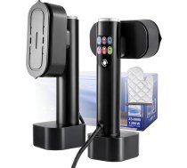 Tvaika tvaika gludeklis, 1300 W mini tvaika gludeklis, 2-in-1 ceļojuma gludeklis, 15 s ātra sildīšana, 190 ml ūdens tvertne, 6 režīmi (5 tvaika + 1 sausais), ar LED displeju, piemērots mājām, ceļojumiem un brīvdienām