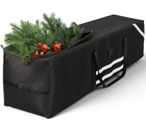 YITAHOME Ziemassvētku eglīšu uzglabāšanas soma, piemērota mākslīgajām eglītēm ar augstumu līdz 7,5 pēdām, izturīga, ūdensizturīga, ar izturīgiem rokturiem un rāvējslēdzēju, melna