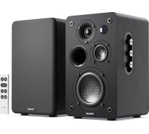 MAJORITY D100X skaļruņu kastes Bluetooth 5.3 | 100 W trīs oglekļa šķiedras draiveru PC skaļruņa | Aktīvais skaļrunis HDMI ARC | Plaukts skaļrunis ar RCA, Optich, Phono un AUX (melns)