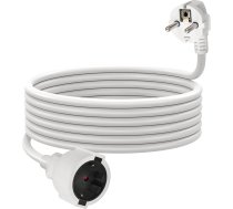 Pagarinātājs 10 m IP44 Kabeļa pagarinātājs ar aizsargkontaktu kontaktdakšu Schuko pagarinātājs 16 A/250 V, balts, H05VV-F 3G 1,5 mm²