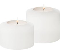 EDZARD 2 tējas lampu turētāju komplekts Tējas sveces Pastāvīgās sveces Cornelius Pine Diametrs 7 cm Augstums 5 cm un 7 cm Standarta tējas lampiņām un caurspīdīgām augstākām tējas lampiņām Karstumizturīgas līdz pat
