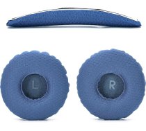 Defean 2 in 1 ausu spilventiņu un galvas saites rezerves spilventiņu komplekts, kas saderīgs ar JBL Tune 600(T600BTNC 600BTNC)/660(T660NC 660NC 660NC)/670(T670NC 670NC 670NC) austiņām (zils)