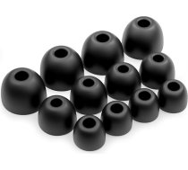 Okuli 12 x silikona ausu aizbāžņi austiņu gumijas uzgaļi Beats Studio Buds, Fit Pro austiņu austiņām, melnā krāsā