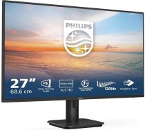 Philips 27E1N1100A - 27 collu Full HD monitors, iebūvēts skaļrunis, 1 ms reakcijas laiks (1920 x 1080, 100 Hz, VGA, HDMI 1.4), melns