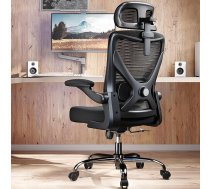 TRALT biroja krēsls - Ergonomisks biroja krēsls ar regulējamu jostas balsta pagalvi Biroja galda krēsls - spēļu krēsls X-formas biroja krēsls - rakstāmgalda krēsls Datorkrēsls 150 kg melns