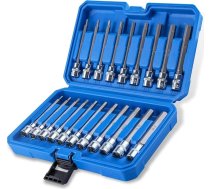 SPEEDWOX 20 gab. 3/8" piedziņas īpaši garu sešstūra galviņu komplekts standarta SAE un metriskais (no 1/8" līdz 7/16", no 3 mm līdz 12 mm) triecienurbjmašīnām un urbjmašīnām