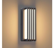 Klighten LED āra sienas gaisma 30 W, āra gaisma 3000 K silti balta IP65 ūdensizturīgs alumīnija sienas apgaismojums iekštelpām/āra telpām, balkonam, dārzam, garāžai un gaitenim, antracīts