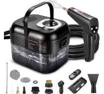 RUIZHI 6-pakāpju rokas tvaika tīrītājs ar 12 piederumiem, rokas tvaika tīrītājs ar 1700 ml tvertni, 1500 W daudzfunkcionāls tvaika spiediens 3,5 bāri, uzsildīšanās laiks 15 s, tvaika tīrītājs visiem grīdas segumiem, automašīnai