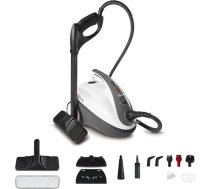 Polti Smart 30_S – tvaika tīrītāji (cilindriska forma, melna, pelēka, balta)