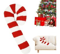 Spalvu spilvens „Candy Canes“, 54 cm, Ziemassvētku spilvens „Candy Cane“, jauks Ziemassvētku spilvens, ziemas dekors, estētisks akcents dīvānam, gultai, atpūtas krēslam un guļamistabai