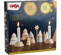 HABA svečturu komplekts „Gnome Forest“ – Ziemassvētku koka rotājums no dižskābarža Adventa un svētku noskaņai – 2012293001
