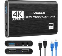 Rybozen Game Capture Card USB 3.0 video karte HD 1080P HDMI video ierakstīšana ar tiešraides ierakstīšanas ierīci straumēšana Windows Linux OS X sistēmai