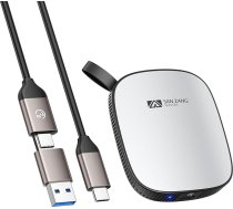 SAN ZANG MASTER Ārējais SSD 512GB portatīvais SSD moderns minimālisma uzglabāšanas jaudas SSD cietais disks ārējais/viegls alumīnija korpuss/USB-C saderīgs ar PC/Laptop