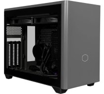 Cooler Master Master MasterBox NR200P MAX Mini-ITX PC korpuss - rūdīta stikla sānu panelis, 280 mm AIO CPU dzesētājs, 850 W 80-PLUS Gold SFX barošanas bloks, vertikāls GPU turētājs ar PCI-e 4.0 x16 Riser