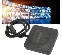 Slēdža selektora slēdzis 2 in 1 izeja Plug and Play 8K 60Hz HD C tipa divvirzienu slēdzis Splitter ar strāvas indikatoru datoram