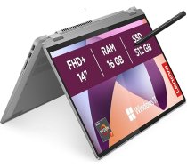 Lenovo IdeaPad Flex 5 Notebook - AMD Ryzen 7 7730U, RAM 16GB, 512GB SSD, 14 Touch WUXGA (1920 x 1200) IPS displejs, Windows 11 Home, itāļu klaviatūra, iekļauta digitālā pildspalva - Arctic Grey