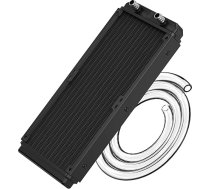 Ūdens dzesēšanas dzesētājs, 12 cauruļu alumīnija siltummaiņa dzesētājs ar caurulīti PC CPU datora ūdens dzesēšanas sistēmai DC12V 240mm