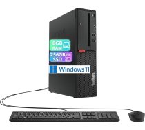Lenovo ThinkCentre M710s SFF galddators, Intel Core i3-6100, 8GB RAM, 256GB SSD, WiFi, Bluetooth, ASV QWERTY tastatūra, Windows 11 Pro (atjaunots)