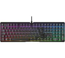 CHERRY XTRFY MX 3.1 mehāniskā spēļu tastatūra, franču izkārtojums (AZERTY), RGB apgaismojums, alumīnija korpuss, USB-A, MX2A brūnie slēdži, melna krāsa