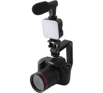 4K digitālā kamera, 3 collu LCD, 64 MP, 16x tālummaiņa, 120° platleņķa objektīvs, WiFi digitālā kamera ar nakts redzamību, pilnīgs kameras komplekts, piemērots pieaugušajiem un pusaudžiem