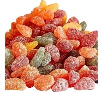 Süsseria augļu želejas 3 kg asortiments – jauna recepte ar intensīvāku garšu – 6 garšas (zemenes, bumbieri, apelsīni, citroni, ķirši, mandarīni) – izsmalcināts augļu baudījums ģimenei, draugiem, birojam un kā uzkodas