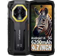 Ulefone Armor Mini 20 Pro āra mobilais tālrunis, Android 14 5G mini viedtālrunis ar 16GB + 256GB/SD-2TB, 4,7 collu HD+ 90Hz IP68/69K ūdensizturīgs mobilais tālrunis, 6200mAh/33W ātrā uzlāde, 64MP nakts redzamība, Dual SIM GPS/NFC