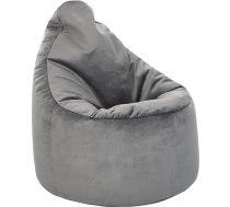 Loft 25 Capriccio Velvet Bean Bag Chair, Premium Velvet Bean Bag for Indoor Use for Home and Living Room, Ergonomic Design for Body Support (Bean Bag, Slate)