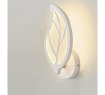 12 W iekštelpu sienas lampa, akrila sienas lampa, lapu dizains, balta LED sienas lampa, bērnu istabai, moderna sienas lampa viesistabai, guļamistabai, naktsgaldiņam (trīs krāsu gaisma)