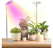 LED pilna spektra augu gaisma, audzēšanas gaisma, istabas augu lampa ar 3/9/12H taimeri, 10 spilgtuma līmeņi, 3 gaismas režīmi, 6000K LED, enerģijas taupīšana, ideāli piemērota istabas augiem (balta, 2 gab.)