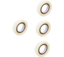 POPETPOP 4 ruļļi Parūkas plēve Skaidra mežģīņu matu pagarinājuma lente tupeja matu galotnēm Lace Front matu pagarinājumi Parūkas sievietēm Līmes papīrs White Miss Scalp