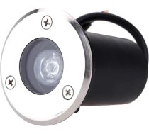 Ūdensizturīgs pazemes apgaismojums 1 W 3 W 6 W LED grīdas dārza celiņa grīdas lampa āra ierakts pagalma apgaismojums Ainavu klāja apgaismojums Spilgts un energoefektīvs (auksti balts, 1 W 12 V)