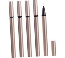 PLAFOPE Pack of 5 tukšas tūbiņas acu laineris atkārtoti uzpildāmas caurules skropstu aplikators mirdzošs acu laineris DIY acu laineris konteineru pudele ar šķidro acu laineri Japāņu acu laineris Blue Eyeliner Plastmasas acu laineris