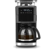 BEEM FRESH-AROMA-PERFECT III filtrēšanas kafijas automāts ar dzirnaviņām, nerūsējošais tērauds, ar stikla krūzi un sildīšanas funkciju, Aroma Plus funkcija, 24 stundu taimeris, 1000 W, līdz 10 tasītēm