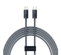 Kabelis iPhone USB-C - Lightning Power Delivery 20W 2m - pelēks