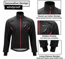 Rockbros ziemas velo jaka melna M / N/A