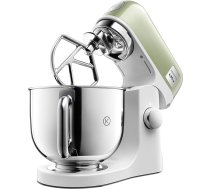 Kenwood kMix KMX760GR virtuves kombains, 5 l nerūsējošā tērauda trauks, drošas lietošanas drošības sistēma, metāla korpuss, 1000 W, 3 gabaliņu konditorejas piederumu komplekts un aizsargs pret šļakatām, zaļa metāliska krāsa