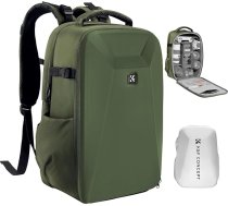 K&F CONCEPT Kameras mugursoma, foto mugursoma ar cietu kameras somu ar 15,6 collu nodalījumu klēpjdatoram un lietus pārvalku, mugursoma droniem