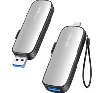 GiGimundo ārējais SSD 128 GB ar līdz 1073MB/s USB zibatmiņas disku, ārējais cietais disks ar dubulto USB C + USB A USB stick 3.2 Gen2 atmiņas karti iPhone 15/16/17/PS4/Android tālrunim/tabletam/Lapdatoram/Mac datoram