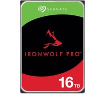 Seagate IronWolf Pro 16TB NAS iekšējais cietais disks 3,5" 7200RPM CMR 256MB Cache SATA 6GB/S + 3 gadu glābšanas pakalpojums Modelis Nr.: ST16000NT001