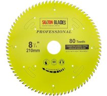 Saxton TCT21080TPRO profesionālās sērijas ripzāģa asmens 210mm x 80t x 30mm urbums 16, 20, 25mm, 25,4mm samazinājuma gredzeni Saderīgs ar Evolution Festool Bosch Makita Dewalt