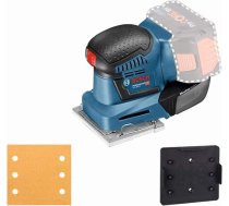 Bosch profesionālā akumulatora slīpmašīna GSS 18V-10 (bez akumulatora, mikrofiltru kārbas, 2 x smilšpapīrs, tukšgaitas apgriezienu skaits: 11000 apgr./min, rezonanses Ø: 1,6 mm, 18 V sistēma, kartona kārba)