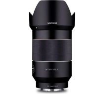 Samyang AF 35 mm F1.4 II FE priekš Sony E - Pilna formāta un APS-C platleņķa objektīvs ar fiksētu fokusa attālumu bezspoguļa kamerām Alumīnija korpuss Aizsardzība pret laika apstākļiem Sony A9 A7 A1 Alpha 6000
