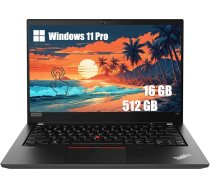 Lenovo Thinkpad T14 (1. paaudzes) skārienjūtīgais portatīvais dators, 14 collu FHD Business Notebook, Intel Core i5-10210U, 16 GB DDR4 RAM, 512 GB SSD, Windows 11 Pro (atjaunots)