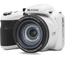 KODAK Pixpro Astro Zoom AZ425 - Digitālā tilta kamera, 42x optiskā tālummaiņa, 24 mm platleņķa kamera, 20 megapikseļi, 3 collu LCD displejs, Full HD 1080p video, Li-ion akumulators - balta